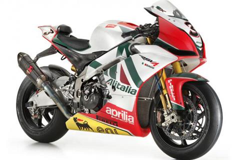 Stunning Alitalia Aprilia RSV4 revealed