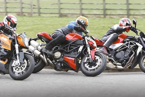 Video test: MV Brutale 990R v KTM 990 Super Duke v Ducati Streetfighter