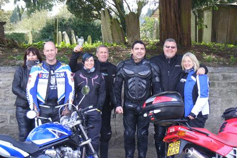 Bridgnorth Bikers first ride out at Bishops Castle 