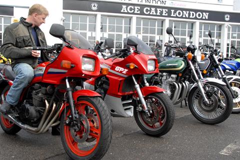 Staff bikes: Kawasaki GPz550 - Rear disc on front wheel