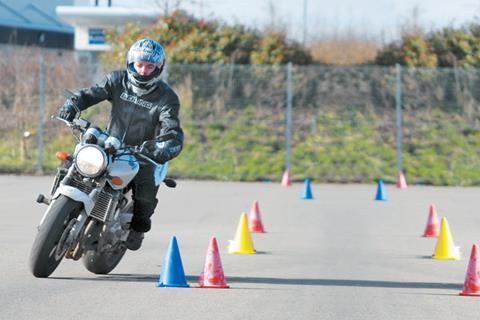 Bike test site closed after crash