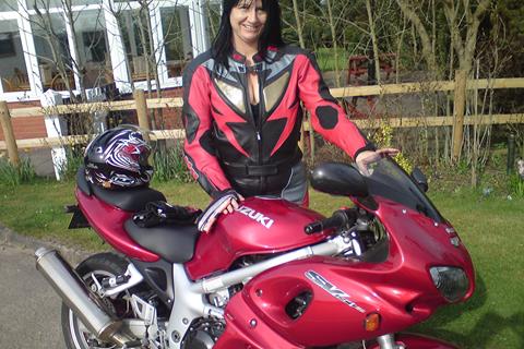 Wife and Suzuki SV650S