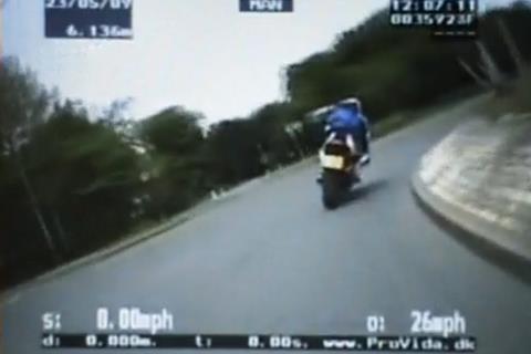 Video: 140mph speeding biker