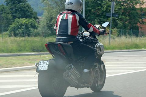 New Ducati Diavel spotted testing on the road