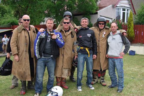 With the Purple Helmets at Bray Hill