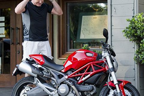 Gordon Ramsay test rides Ducati ‘Monster 1100 superbike’