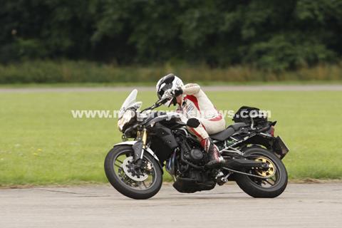 Triumph Tiger 800 spotted in high-speed track tests