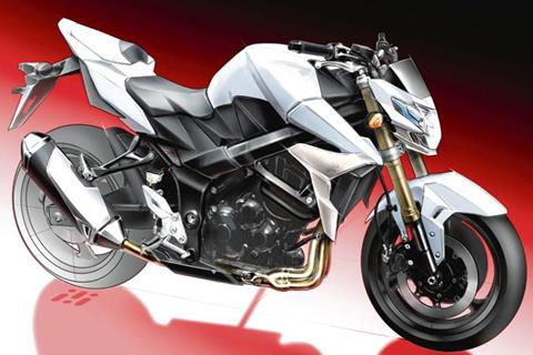 Official sketch of the new Suzuki GSR750