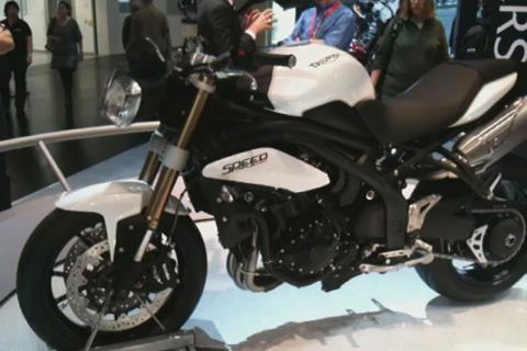 Cologne Bike Show: 2011 Triumph Speed Triple video