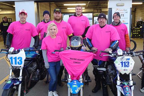 Pretty in pink! Big names from BSB lend a hand with club racing cancer charity drive