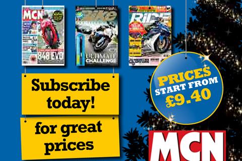 Fantastic Christmas offers on subscriptions to MCN, Bike, RiDE, PB and Classic Bike