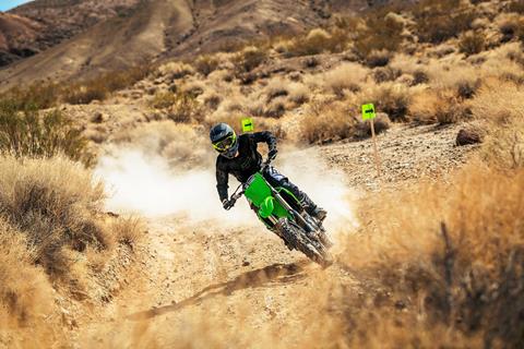 Kawasaki offer the chance to try out their KX enduro bikes