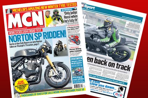 New MCN January 12: Norton Cafe Racer SP ridden