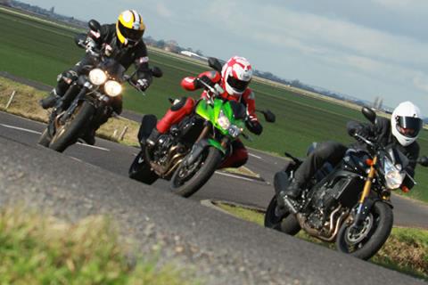 Road test preview: Kawasaki Z750R vs Triumph Street Triple R vs Yamaha FZ8