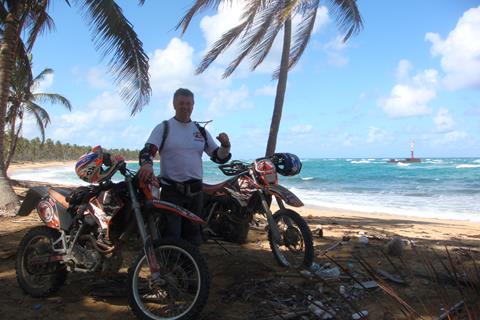 Beach enduro in the Dominican