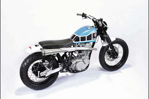 Yamaha SR500 given dirt-track style