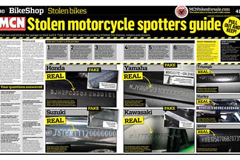 Stolen bike spotters guide – time to check those chassis numbers...