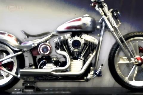 Video: Shaw Harley-Davidson Captain America Fat Boy built in 7 minutes