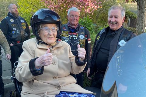 Super gran rides again for her 90th birthday