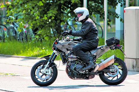 Husqvarna 900 spy shots in today’s MCN