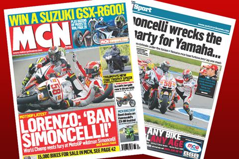 New MCN June 29:  Lorenzo: 'Ban Simoncelli'