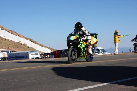 Electric superbike smashes Pikes Peak record