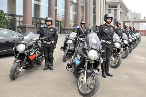 'It is a joy to be policed by Aprilia Mana GTs' say happy, productive citizens of Chongqing [REDACTED]