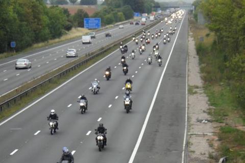 M6 protest ride