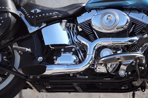 Harley-Davidson Softail fitted with Akrapovič Open Line exhaust system