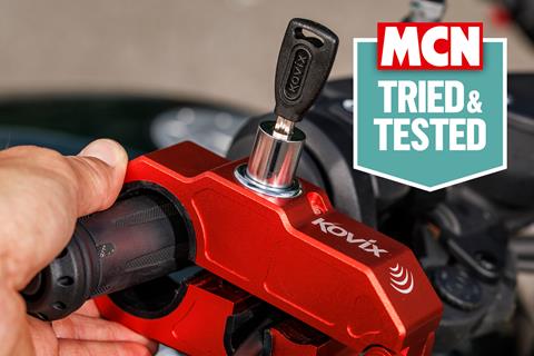 Discover MCN's comprehensive guide to motorcycle lever locks | A lightweight and practical deterrent