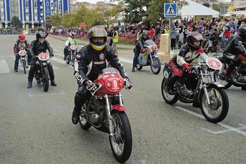 Spanish rally draws classic Brit bikers