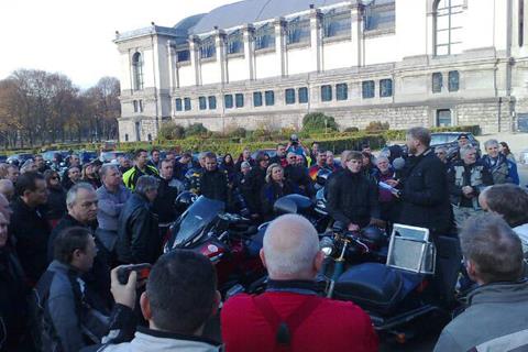 MCN's multinational protest reaches Brussels