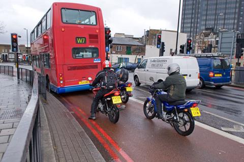 London’s bikes in bus lanes scheme made permanent