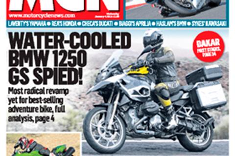 New MCN January 4: Water-cooled BMW 1250 GS spied