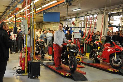 Ducati begins 1199 Panigale production