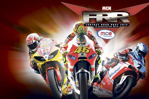 MCN Fantasy Road Race 2012 starts now!