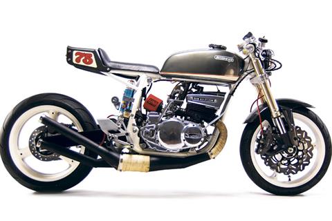 1975 Suzuki GT550 gets cafe racer treatment