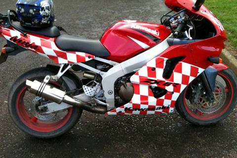 My chequered Kawasaki