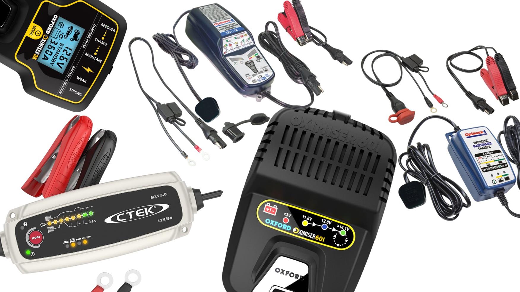 mains car battery charger charging flat car battery in cold
