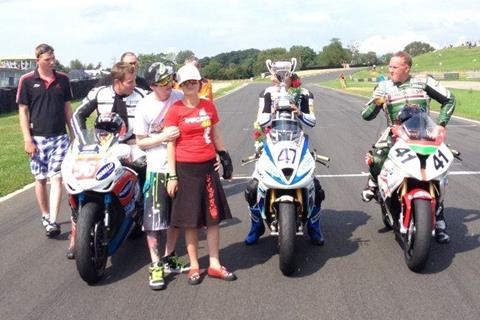 Presenting Richard Cooper with his trophy