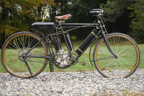 Original 1902 motorcycle for sale, several careful owners