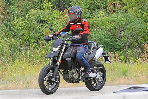 Ducati go hyper… Spyshots reveal single-cylinder supermoto in development