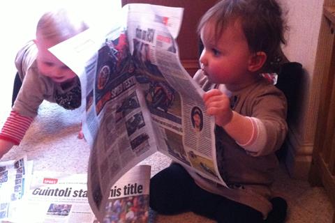 Grandaughter reading MCN