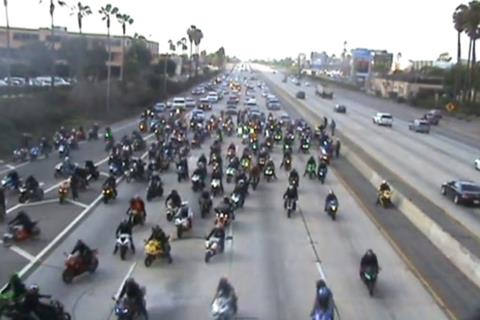 Bikers arrested over motorway marriage blockade