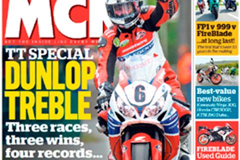 New MCN June 5: Dunlop treble at the TT