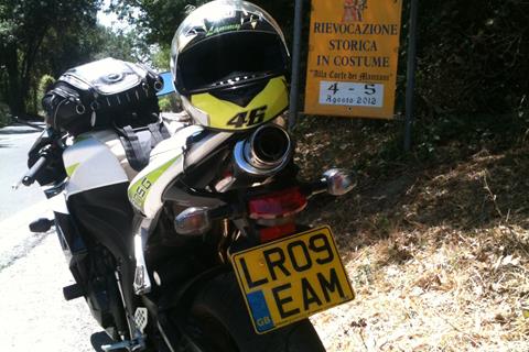 Touring on a sportsbike