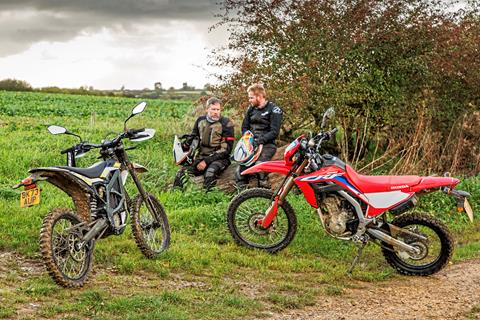 The MCN Test: Can Surron’s silent trail bike outfox Honda’s big-selling CRF?