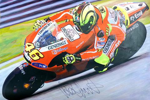 Signed Rossi items up for auction at MCN Live!