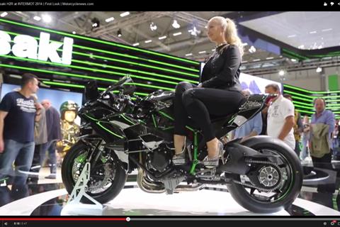 Video: Kawasaki H2R at INTERMOT 2014 | First Look