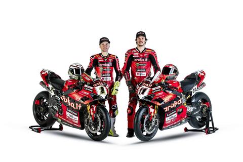 WSB: Alvaro Bautista and Nicolo Bulega unveil 2024 Aruba.it Racing Ducati livery